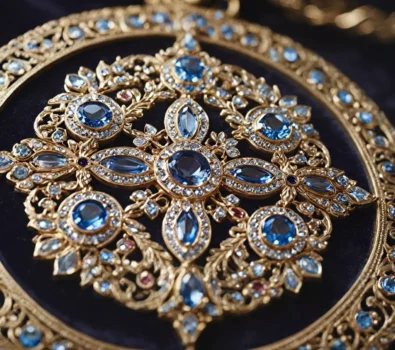 Medale z dodatkami — emalie, kryształy, kamienie