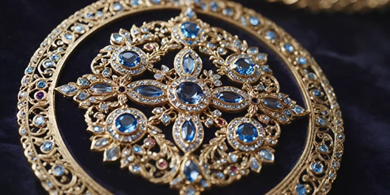 Medale z dodatkami — emalie, kryształy, kamienie