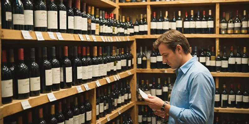 Jak czytać etykiety winne w sklepie z winem